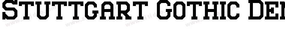 Stuttgart Gothic Demo字体转换